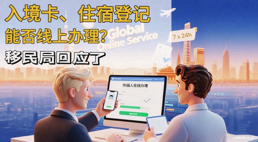 入境卡、住宿登记能否线上办理？移民局回应了